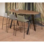 bartafel ovaal omgeving