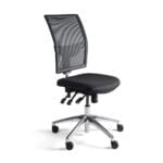 bedrijfsstoel laag aluminium