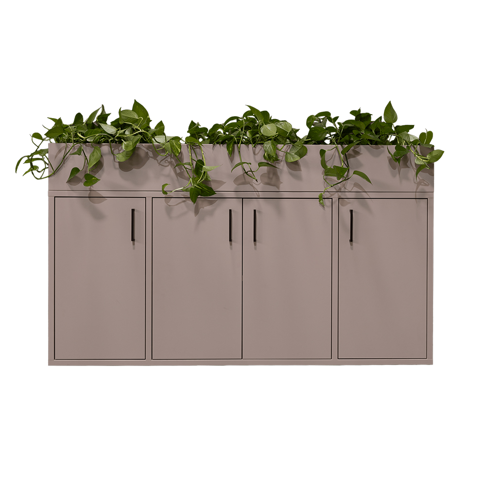 Kasjmier met plantenbak